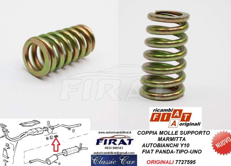 MOLLE MARMITTA FIAT PANDA-TIPO-UNO-Y10 (7727595)